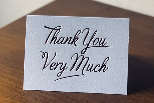 向顧客表示感謝